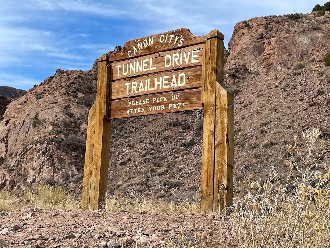 Tunnel Trail Trail Marker